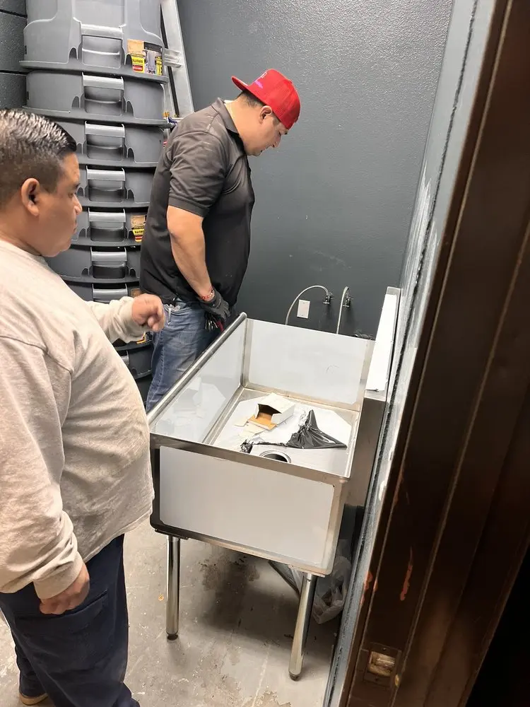 Commercial plumbing and sink installation in Crowells Corner